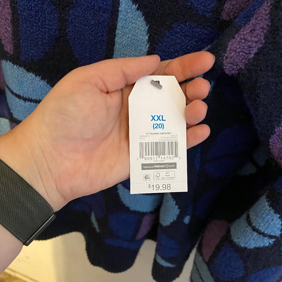 Walmart Multicolored Shapes Sweater - Picture 2 of 3